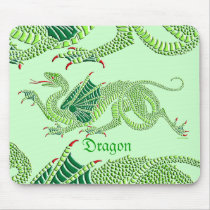 Heraldic Dragon (Green) - Mousepad