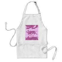 Heraldic Dragon (Pink) - Apron #1