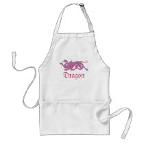 Heraldic Dragon (Pink) - Apron #2