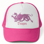 Heraldic Dragon (Pink) - Hat #1