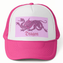 Heraldic Dragon (Pink) - Hat #2 by bontondesigns Heraldic Dragon (Pink) - Hat #2