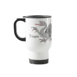 Heraldic Dragon (Silver) - Mug #3