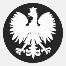 Heraldic Eagle Round Stickers