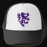 Heraldic Lion 01 - Deep Purple hats