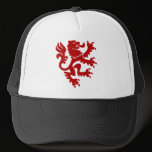 Heraldic Lion 01 - Ruby Red hats