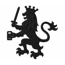 Heraldic Lion with Beer Mug embroidered shirts