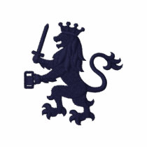Heraldic Lion with Beer Mug embroidered shirts