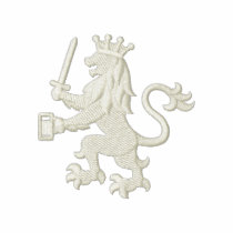 Heraldic Lion with Beer Mug embroidered shirts