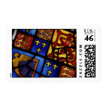 Heraldic Stained Glass Postage postage