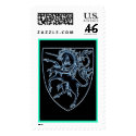Heraldic Style Unicorn Stamp