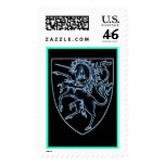 Heraldic Style Unicorn Stamp