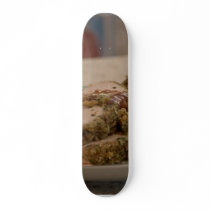 Herb Crusted Turkey On Plate skateboards