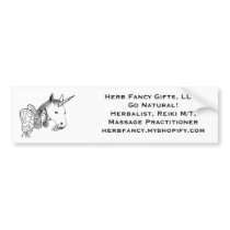 Herb Fancy Go Natural Bumper Sticker bumper stickers