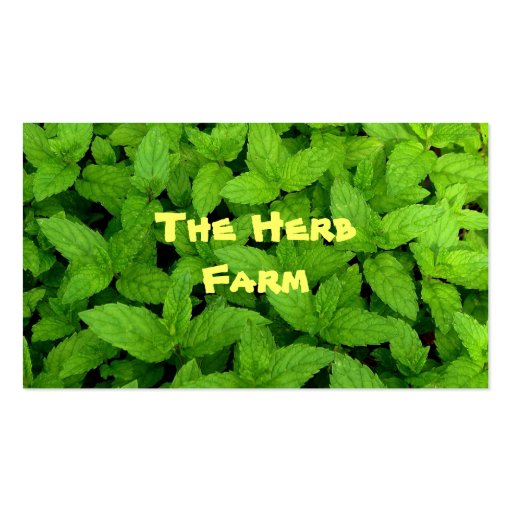 Herb Farm Business Card Template