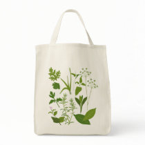 Herb Grocery Tote Bag by HomegrownLove Herb Grocery Tote Bag