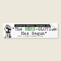 Herb-olution Bumper Sticker bumper stickers