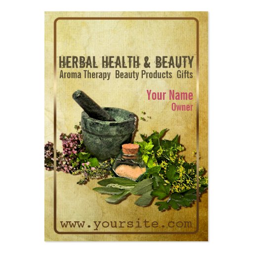 Herbal Health & Beauty - Business Card (front side)