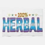 Herbal Star Tag v2 Kitchen Towels