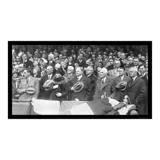 Herbert Hoover Baseball 1929 print