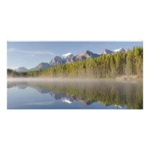 Herbert Lake at Icefields Parkway Alberta Canada Picture Card
