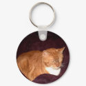 Herbie the Orange Marmalade Cat keychain