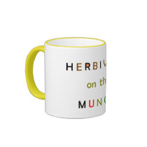 Herbivore on the Munch Mug mugs