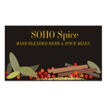 Herbs and spices cooking culinary biz cards business card templates