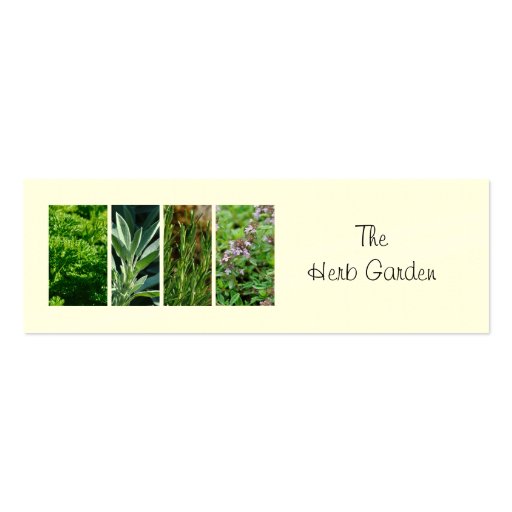 Herbs business card (front side)