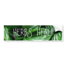 HERBS HEAL! bumper stickers by cringrose HERBS HEAL! bumper stickers