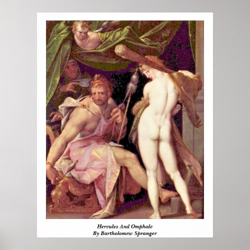 Hercules And Omphale By Bartholomew Spranger Posters