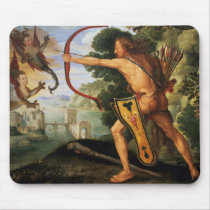 Hercules and the Stymphalian birds, 1600 Mousepad