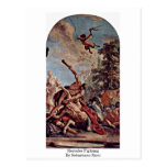 Hercules Fighting By Sebastiano Ricci Post Card