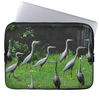 Herd of Heron ~ Laptop Sleeve - 13 inch fuji_electronicsbag