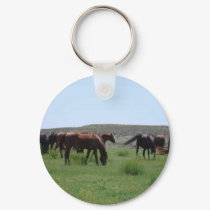 Herd of Horses - Logan County, Kansas keychains
