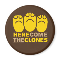 HERE COME THE CLONES pineclone magnet by avipaulweinstein HERE COME THE CLONES pineclone magnet