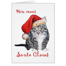 Here Comes Santa Claws! Card
