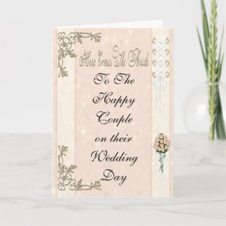 Here Comes The Bride card