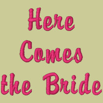 Here Comes the Bride embroidered shirts