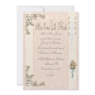 Here Comes The Bride Invitation invitation