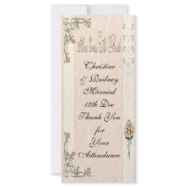 Here Comes The Bride Custom Rack Card