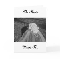 Here Comes The Bride - Thank You Notes! Greeting Cards