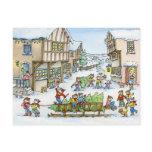 Here Comes the Christmas Tree Postcard