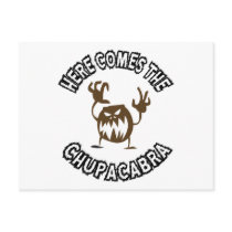 Here comes the chupacabra postcards