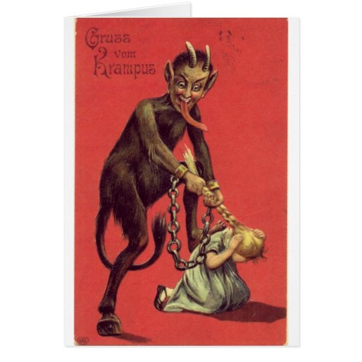 Here Comes The Krampus! 2 Greeting Cards
