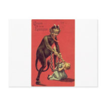 Here Comes The Krampus! 2 Post Cards