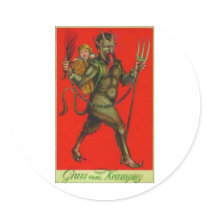 Here comes the Krampus! stickers