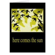 here comes the sun-card