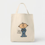 Here Comes Trouble Baby (BLUE) Canvas Bag