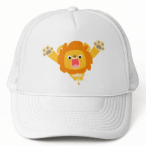 Here comes Trouble (cute cartoon Lion) hat