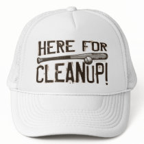 Here For Cleanup! Hat by fantasybaseball Here For Cleanup! Hat
